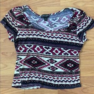 About a girl cropped babydoll tshirt